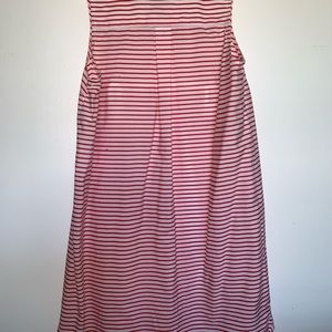 Ralph Lauren red striped formal dress